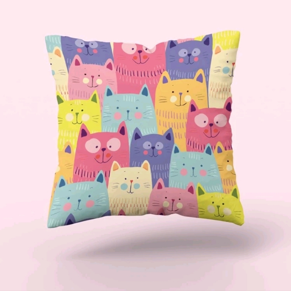 🌻Host Pick×2 Cat Colorpop Pillow💐